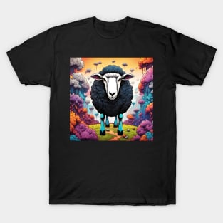 Black Sheep in a Rainbow world T-Shirt